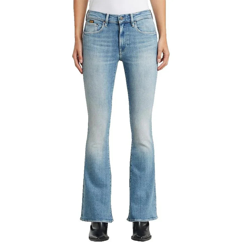G-Star Women's 3301 High-Flare Jeans - Gomix Brands Outlet